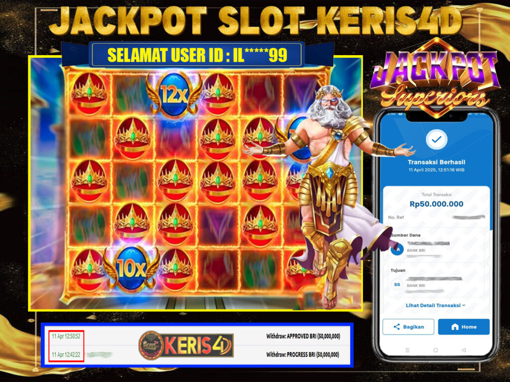 JACKPOT SLOT GACOR MAIN GATES OF OLYMPUS 11 APRIL 2025