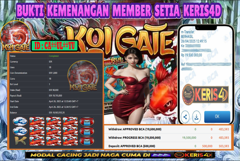 JACKPOT SLOT GACOR KOI GATE 26 APRIL 2025
