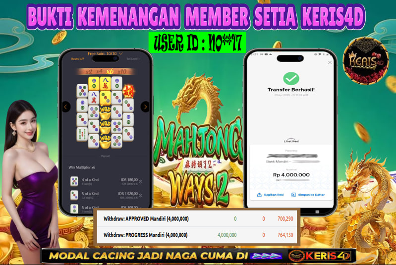 JACKPOT SLOT GACOR MAIN MAHJONG WAYS 2 29 APRIL 2025