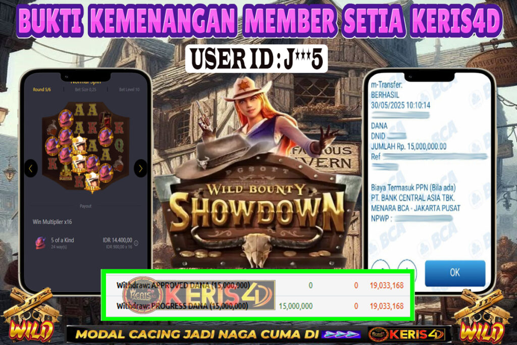 JACKPOT SLOT GACOR WILD BOUNTY SHOWDOWN 30 MEI 2025