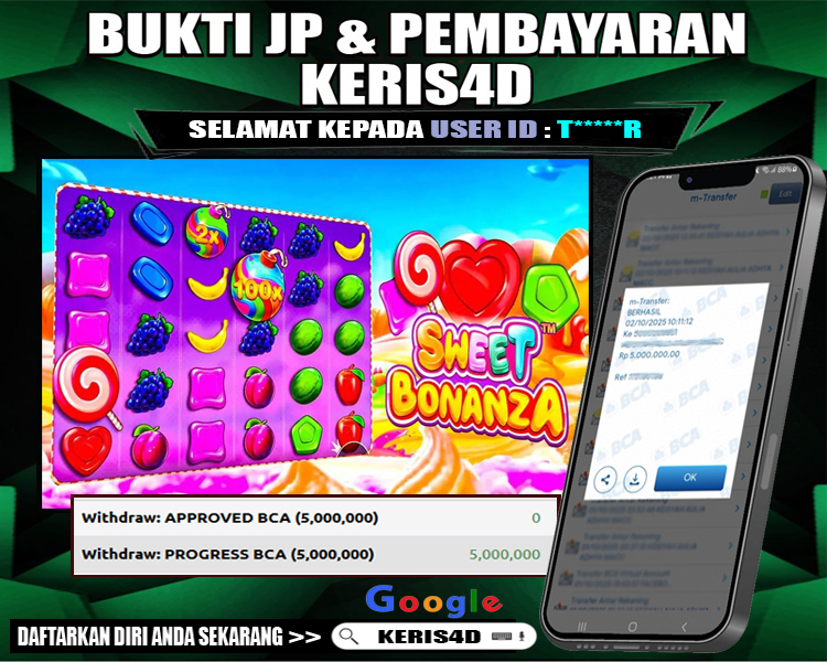 JACKPOT SLOT GACOR MAIN SWEET BONANZA 02 OKTOBER 2025